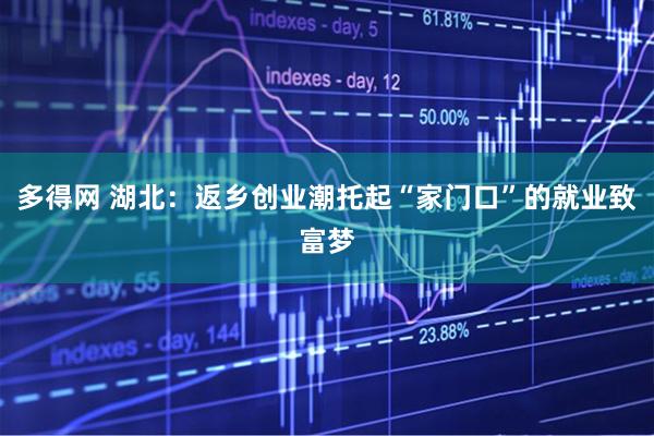 多得网 湖北：返乡创业潮托起“家门口”的就业致富梦